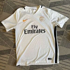 Nike Paris Saint-Germain PSG White and Black Soccer Jersey